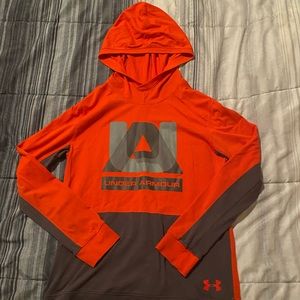 Under armour long sleeved hoodie shirt